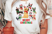 Retro Merry Christmas Dog Png, an Illustration by Craft Nest (Thumbnail 2 of 6)
