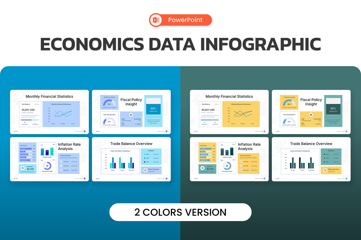 Economics Data Infographic PPT, a Presentation Template by Antstheme