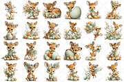 Whimsical Easter Deer Clipart, an Illustration by Black Bird Studio (Thumbnail 2 of 5)
