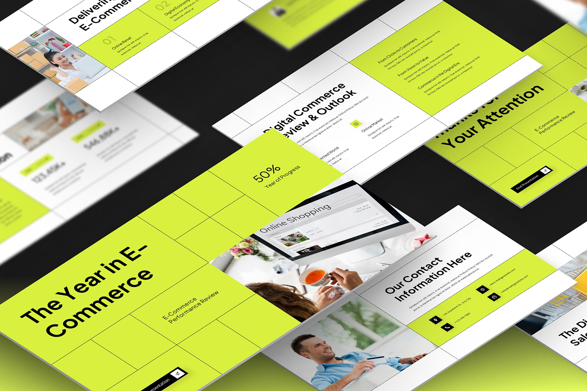 E-Commerce Annual Report GoogleSlide, a Presentation Template by Annora Studio (Photo 6 of 7)