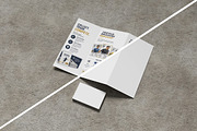Card and Trifold Brochure Mockup, an Advertising Mockup by My Code Std (Thumbnail 3 of 3)