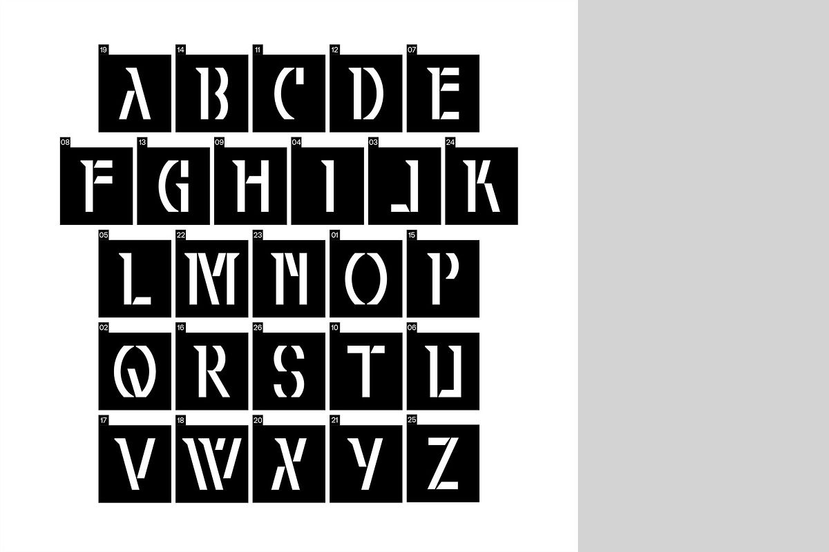 GEOMETRY FONT / HÌNH HỌC FONT, a Sans Serif Font by HaiHoa (Photo 4 of 11)
