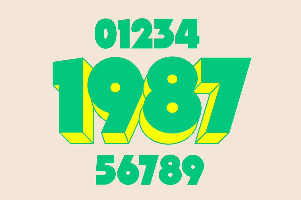 Bazook - A Retro Geo-Sans Font, a Font by JK Design Co. (Photo 10 of 10)
