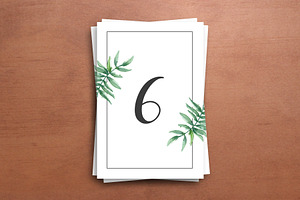 Printable Wedding Table Number, a Card Template by retrographix