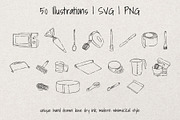 Baking Time| Whimsical Sketch Bundle, a Food Illustration by Artalia (Thumbnail 3 of 6)
