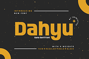 Dahyu, a Sans Serif Font by twinstd (Thumbnail 1 of 12)