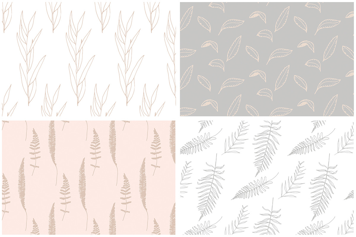 Romantic Leaves Collection, a Pattern Graphic by Youandigraphics (Photo 16 of 19)