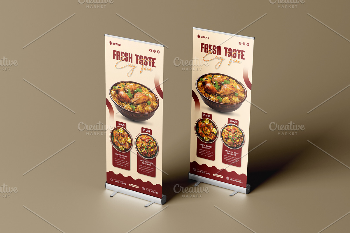 Roll-Up Banner for Food Advertising preview 2