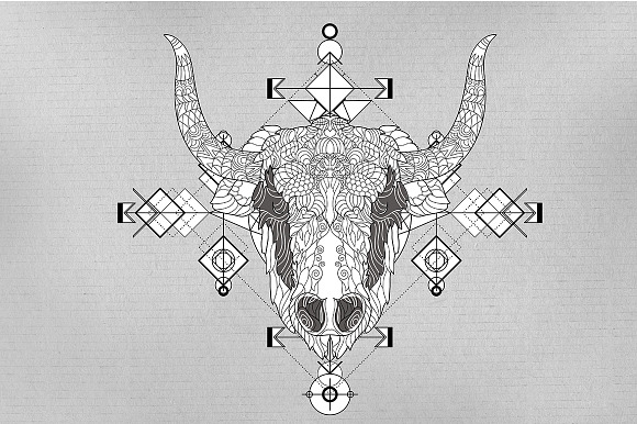 Sacred Geometric Indian Pattern