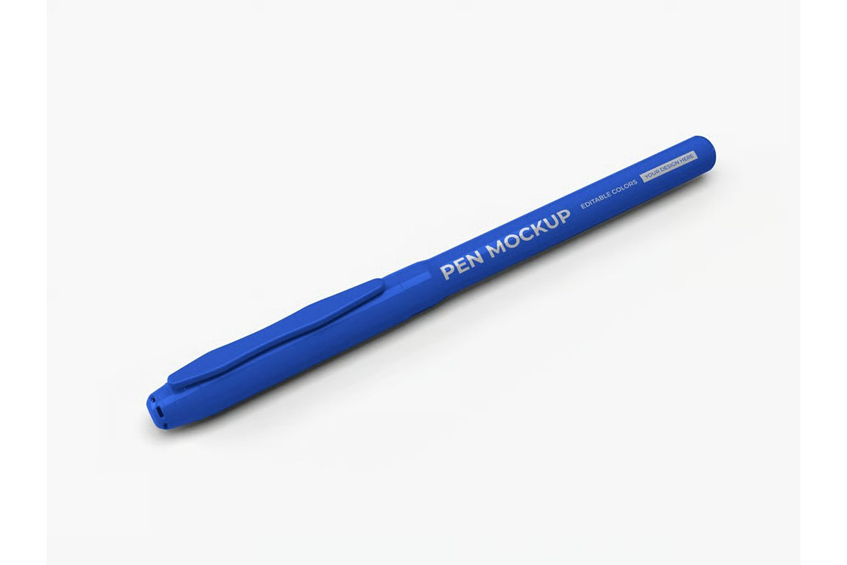 Pen Stationery Mockup Template Set, an Advertising Mockup by DesignRushMarket (Photo 2 of 11)