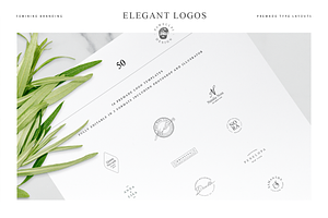 50 Elegant Premade Logo Templates