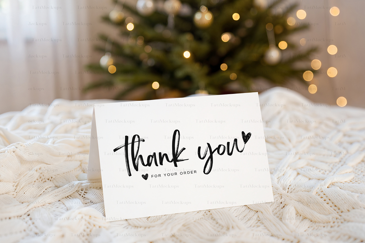 Winter 5x3.5 Card PSD Mockup, a Product Mockup by TatiMockup (Photo 3 of 4)
