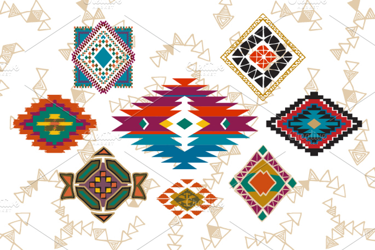 Tribal Clip Art & Border- EPS + PNG, an Illustration by JSquarePresents (Photo 2 of 3)