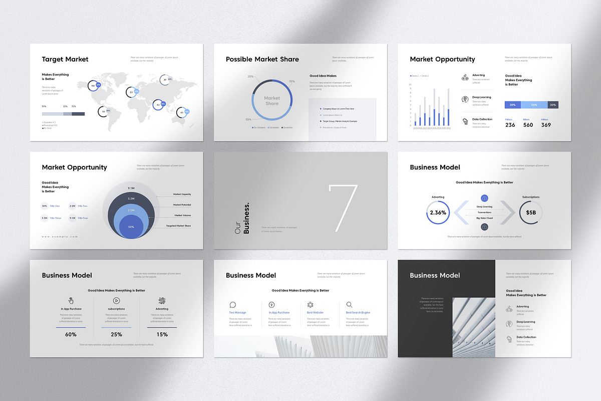Business Plan PowerPoint Template, a Presentation Template by GoldenPixelStudio (Photo 21 of 29)