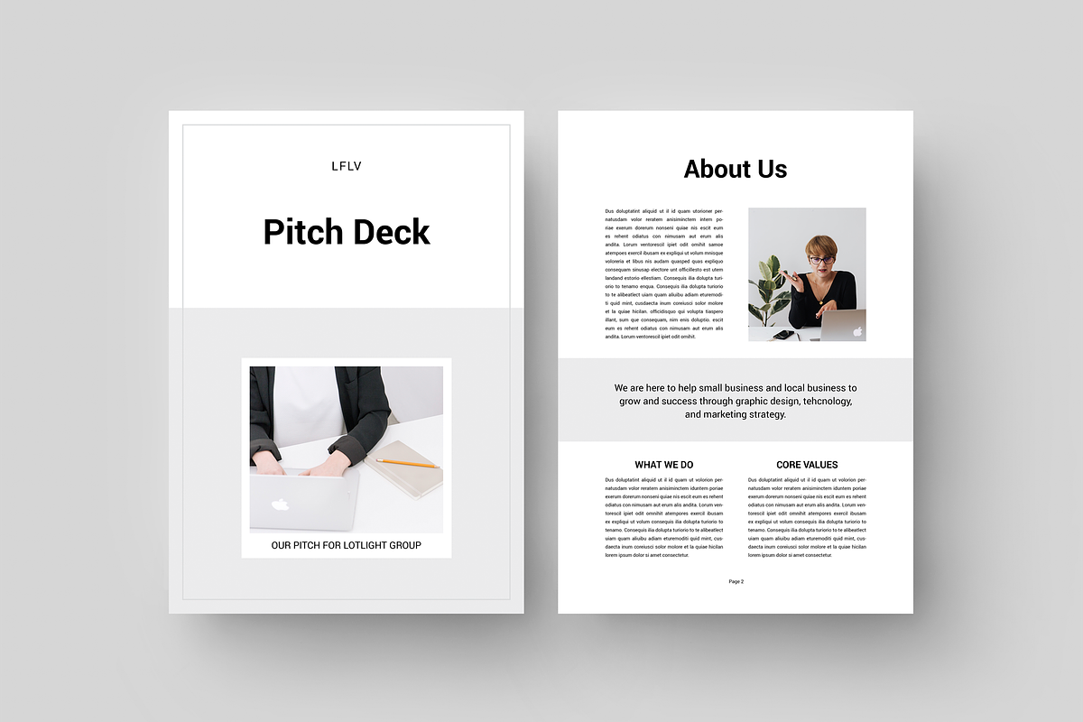 Pitch Deck | MS Word & Indesign, a Marketing Template by Leaflove (Photo 5 of 10)