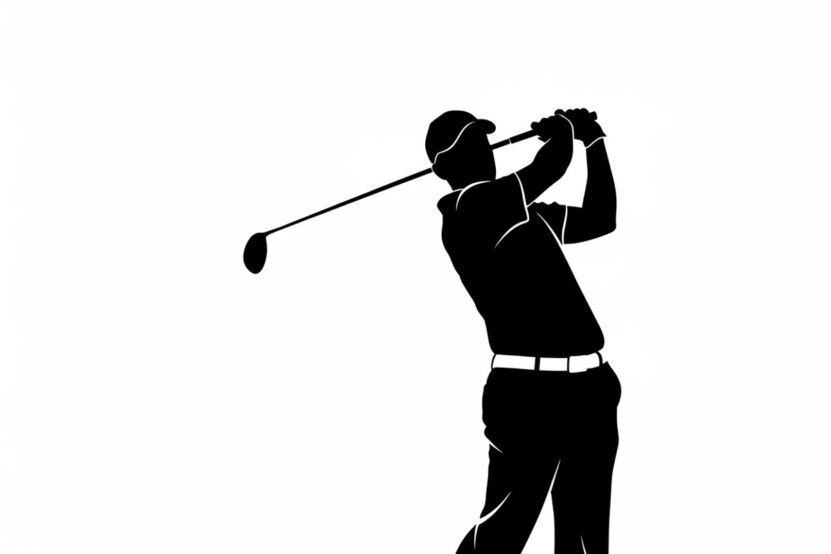 golfing swing silhouettes showcasing, an Illustration by Amazin_art (Photo 3 of 31)