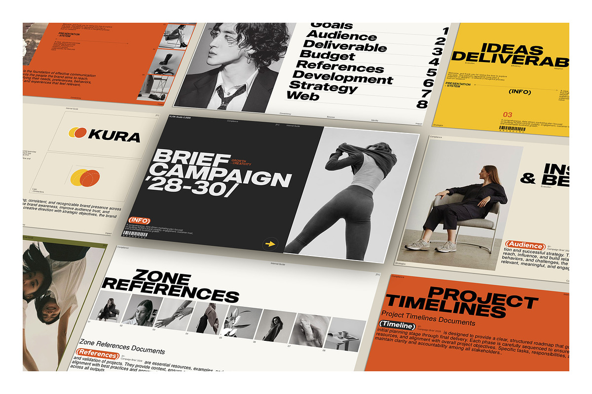 Brief Campaign Presentation Template, a Presentation Template by GoldenPixelStudio (Photo 1 of 9)