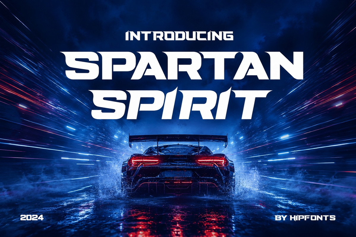 Spartan Spirit - Athletic Typeface, a Sans Serif Font by HipFonts (Photo 1 of 11)