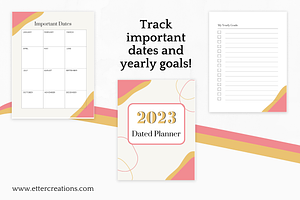 2023 Calendar Planner Canva Template