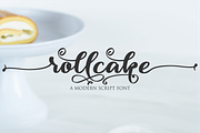 rollcake, a Script Font by N (Thumbnail 1 of 9)