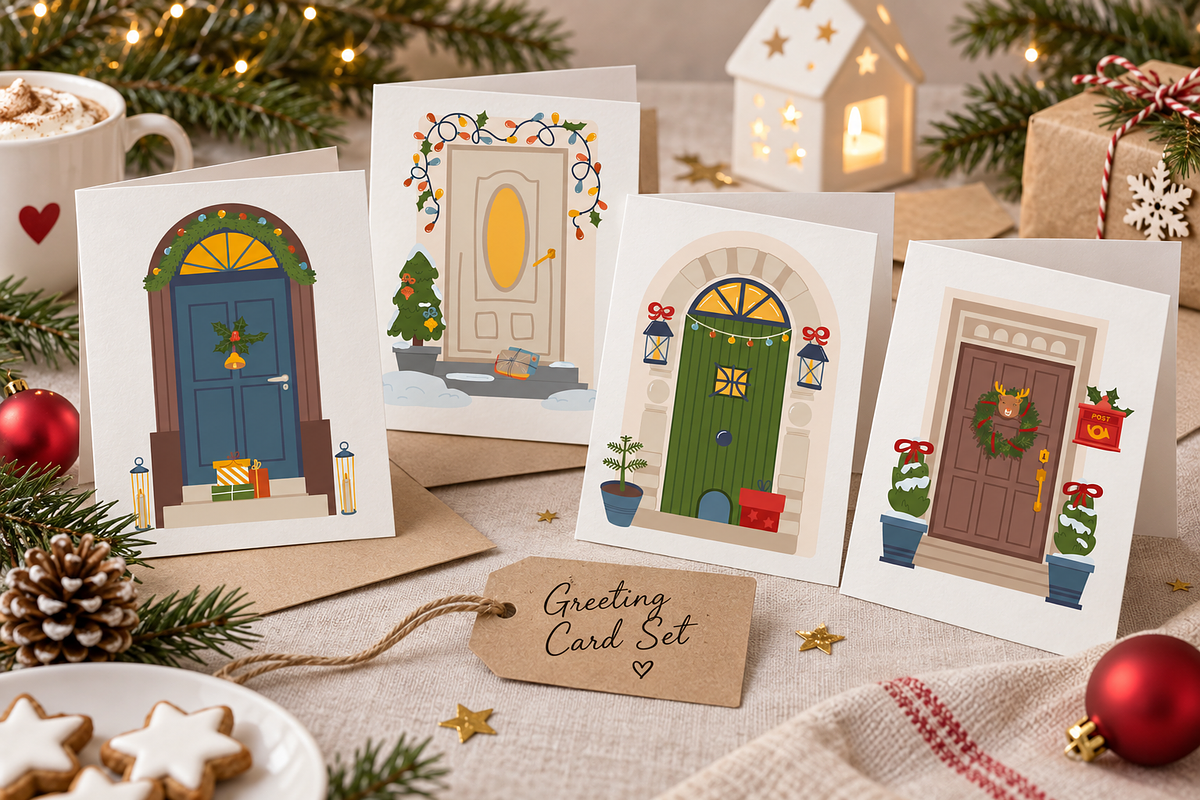 Whimsical Xmas Illustrations, a Seasonal Illustration by Anna Studio (Photo 2 of 12)