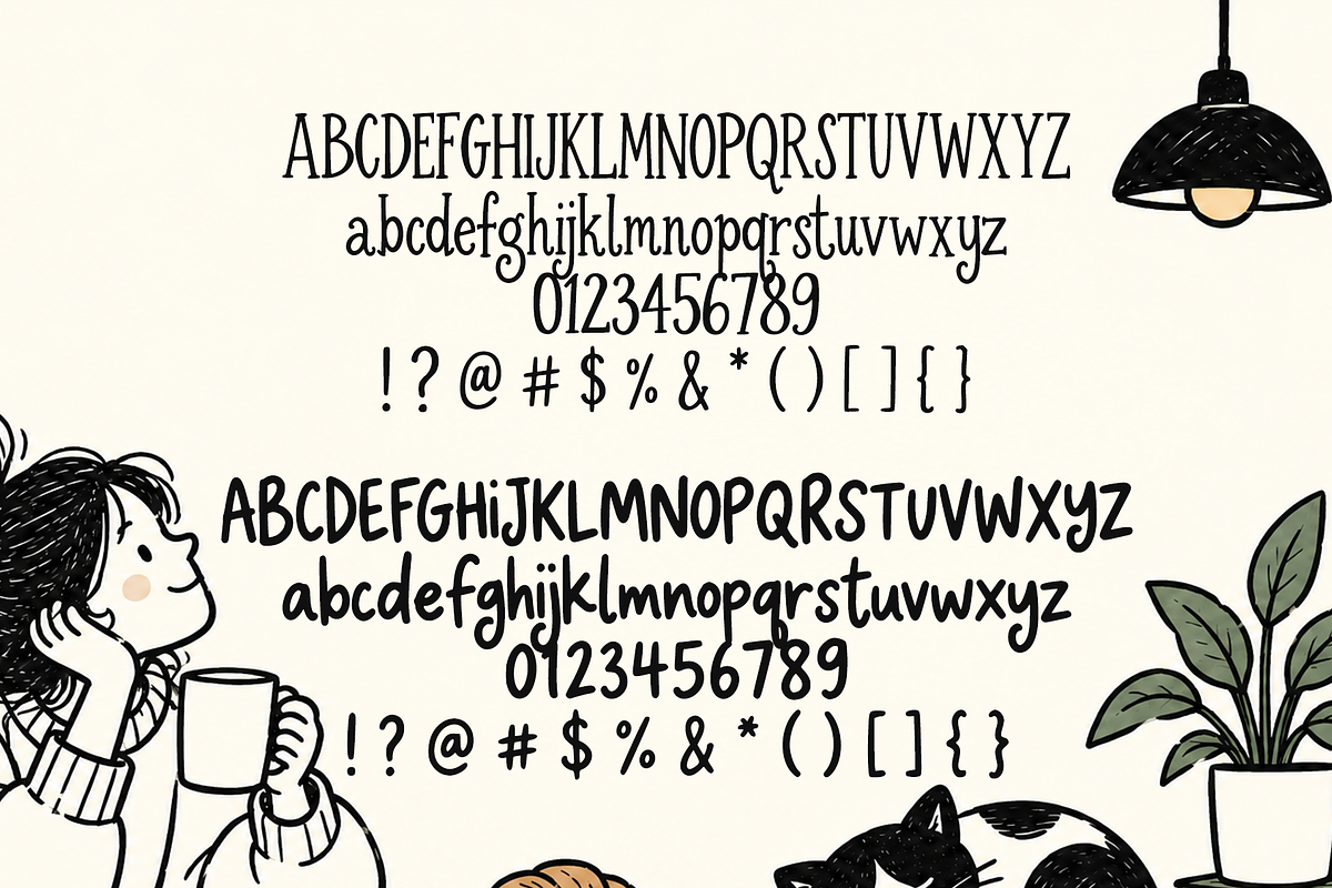 Daily Darling font duo, a Handwritten Font by cocodesign (Photo 7 of 8)