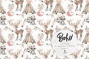 Boho Tribal Animal Seamless Patterns, a Pattern Graphic by KaramfilaS (Thumbnail 2 of 19)