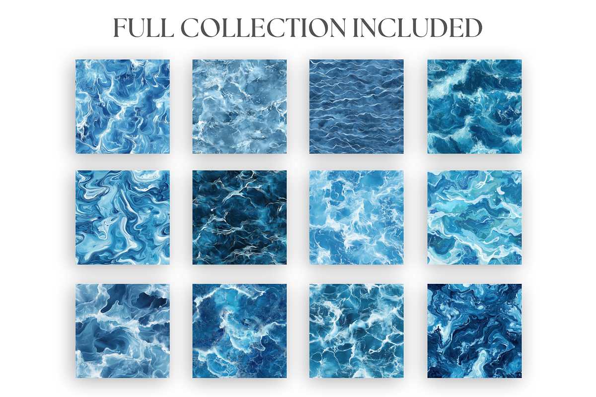 Blue Waves Textures, a Texture Graphic by Artful Assets Boutique (Photo 2 of 4)