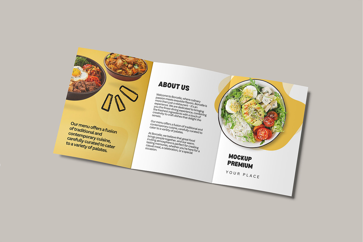A5 Trifold Brochure Mockup, a Brochure Template by lamorastudio (Photo 7 of 11)