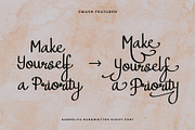 Karmeliya a Handwritten Script Font, a Script Font by Dawnside Graphic (Thumbnail 6 of 13)