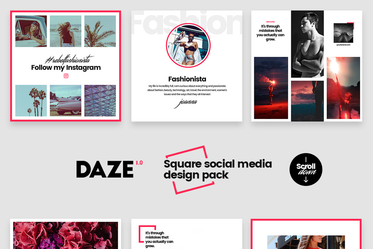 DAZE Edgy Social Media Designs, a Social Media Template by NordWood (Photo 2 of 8)