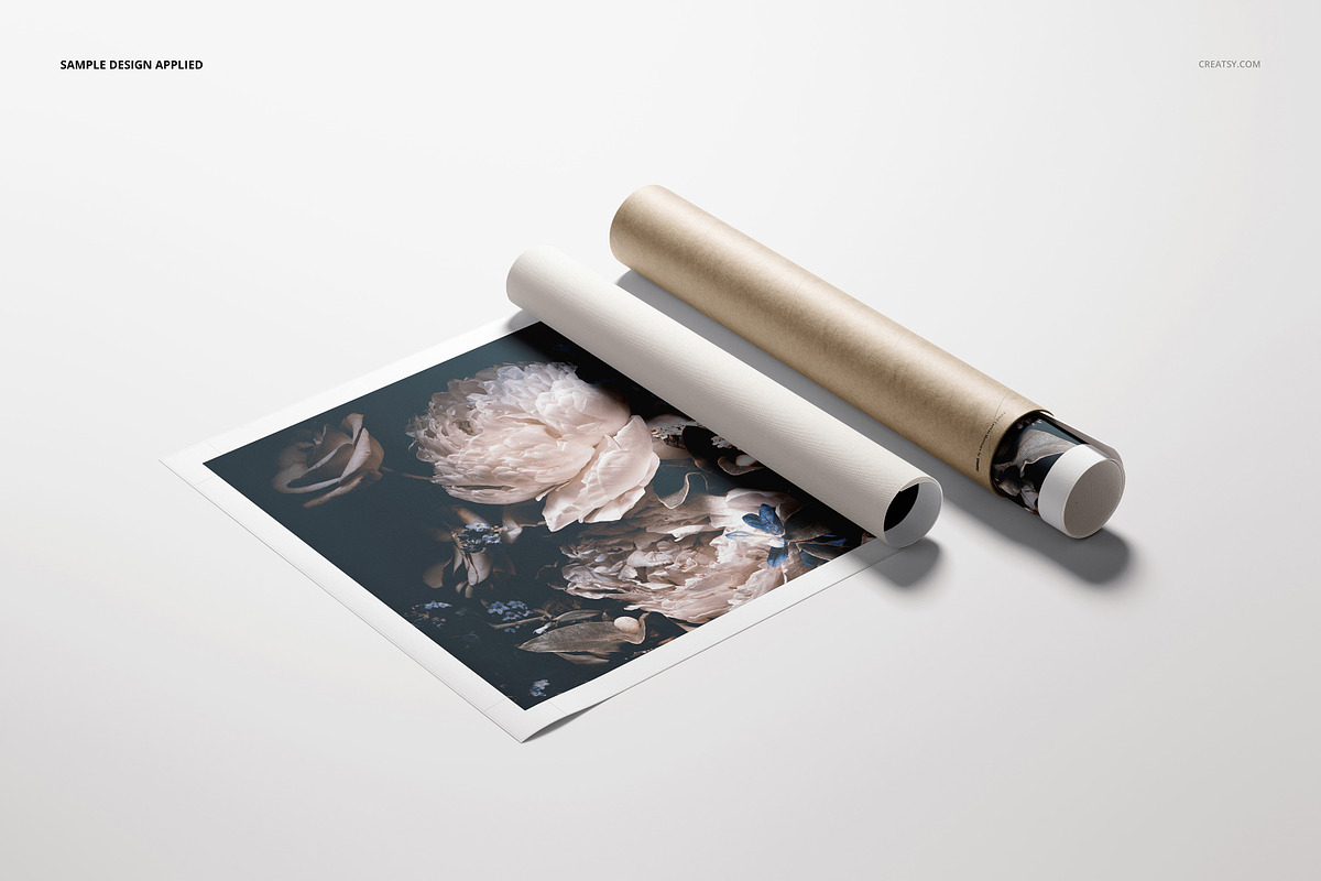 Rolled Canvas Print Mockup Set v.2, a Product Mockup by creatsy5 (Photo 8 of 14)