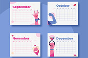 Colorful Printable Calendar Template, a Templates & Theme by studiogstock (Thumbnail 5 of 5)