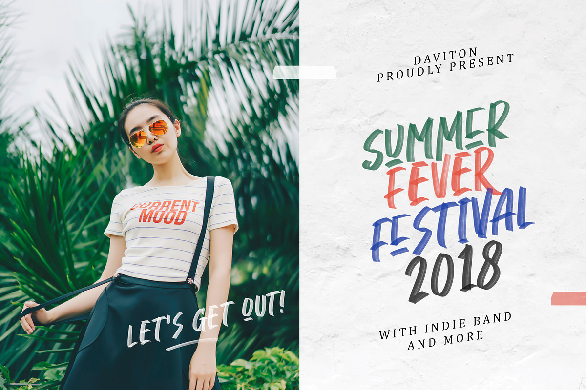 Daviton SVG - Freestyle Font preview 6