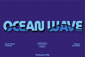 Ocean Wave Text Effect, a Layer Style Add-On by alexdndz