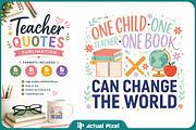 Teacher Quotes Sublimation Bundle, an Education Illustration by Actual Pixel (Thumbnail 9 of 18)