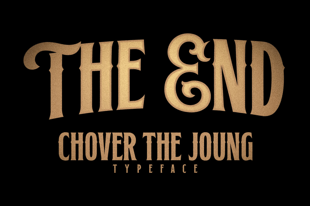 Chover the Joung, a Blackletter Font by senzana (Photo 7 of 7)
