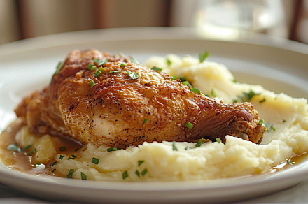 Close-up of a delicious roasted chic, a Photo by LOGOCREATIVE