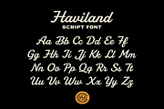 Haviland Script, a Script Font by Hustle Supply Co. (Thumbnail 2 of 10)