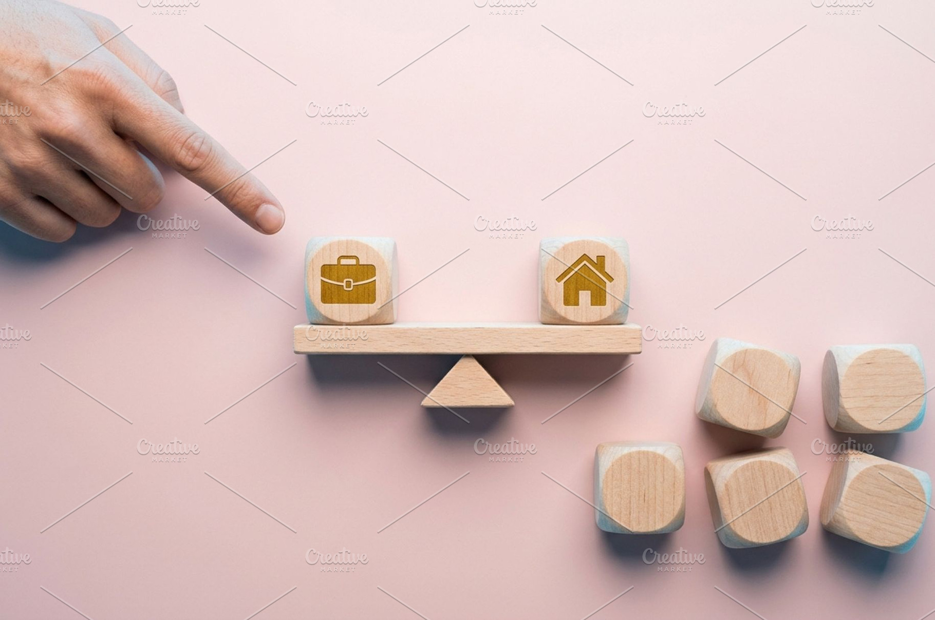Wooden Balance Blocks – Work Balance, a Business Photo by thepslr