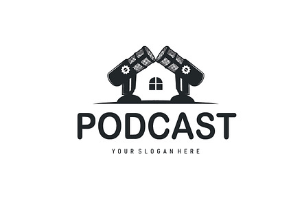 Microphone logo design for podcast preview 2