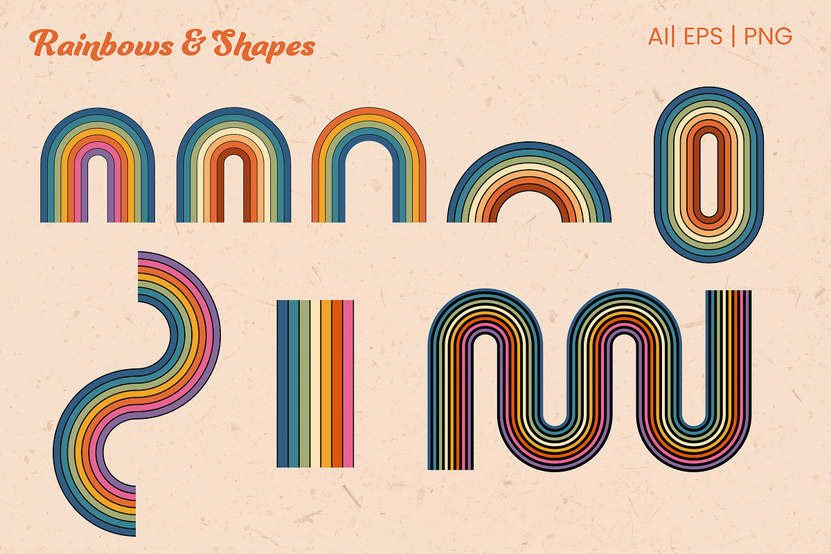 Retro Revival 70s Graphic Collection, a Pattern Graphic by Essentially Nomadic (Photo 14 of 16)