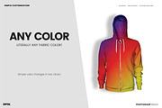 Mens Ghosted Zip Hoodie Templates, a Hoody Mockup by PrePress Toolkit (Thumbnail 5 of 7)