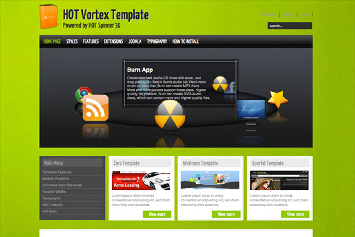 Hot Vortex, a WordPress Template by hot-themes (Photo 4 of 4)