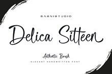 Delica Sitteen Casual Handwritten