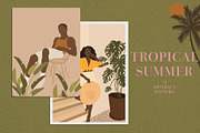 Tropical Summer Posters, a Decorative Illustration by Miracles Everywhere (Thumbnail 1 of 7)