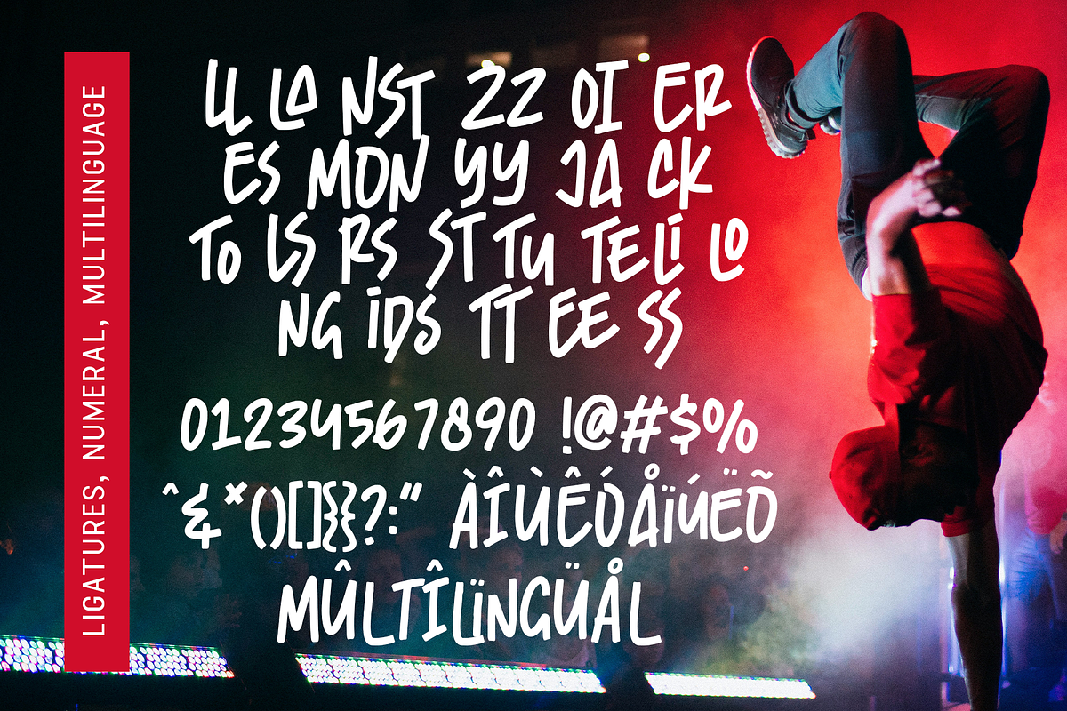 Urbaniser - Handwritten Display Font, a Font by overlaytemplates (Photo 5 of 5)