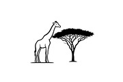 Giraffe Safari Silhouette Vector Bun, an Illustration by Designer_Momina (Thumbnail 2 of 51)