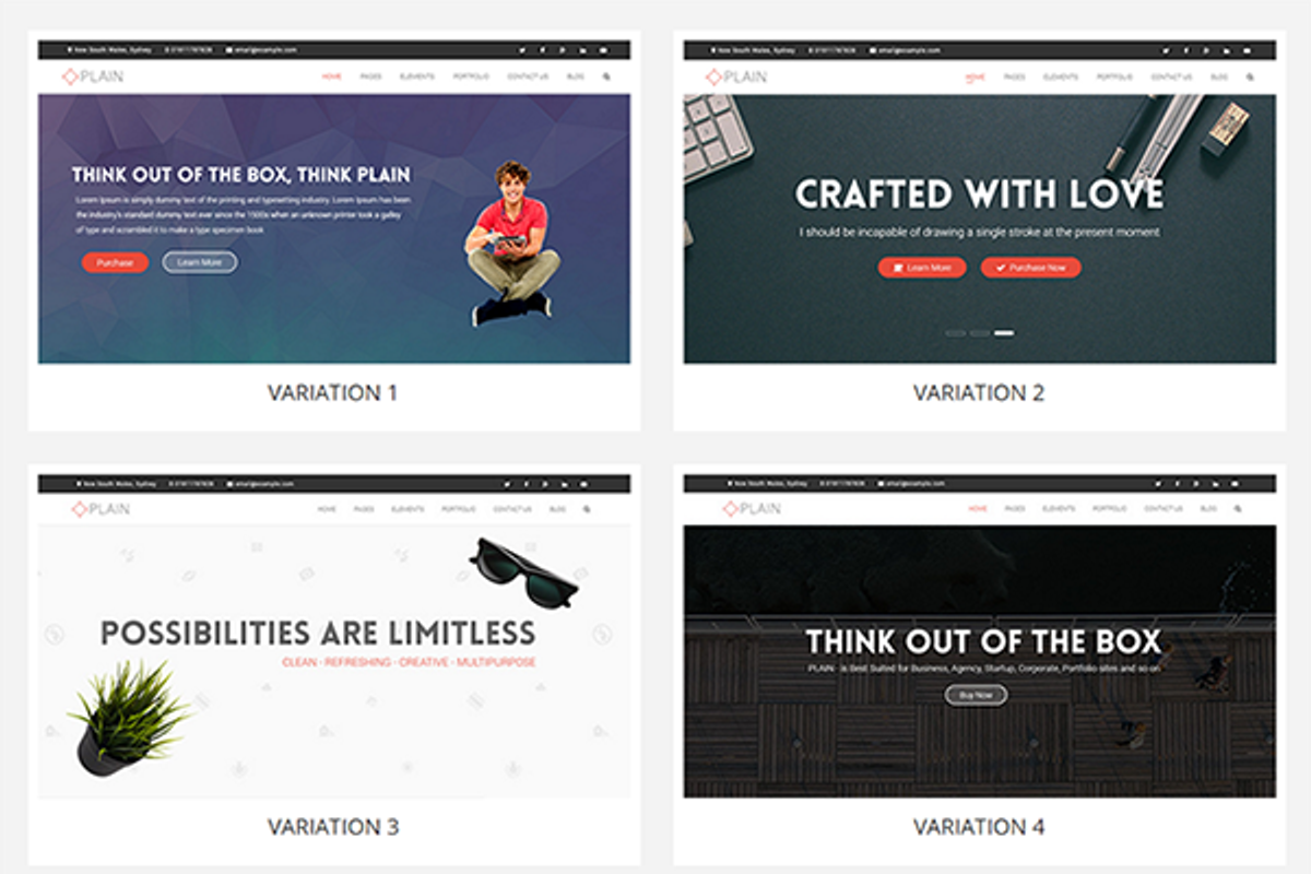 Plain - Multi-purpose WP Theme, a WordPress Template by WingThemes (Photo 2 of 2)