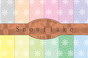 Christmas Snowflake seamless digital, a Pattern Graphic by Kiwi Fruit Punch (Thumbnail 3 of 4)